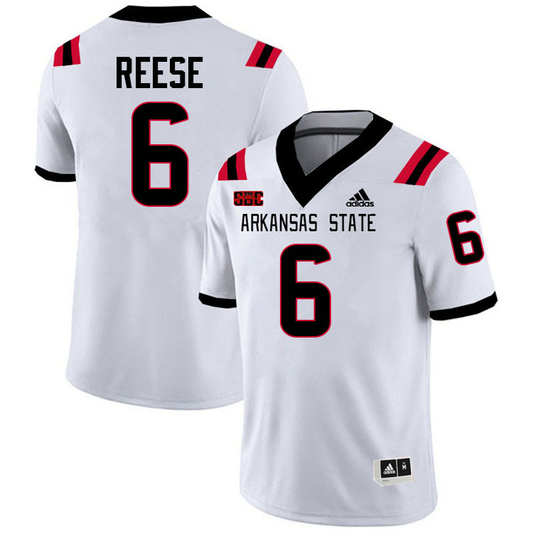 Ryan Reese Arkansas State Jersey,Arkansas State Red Wolves Football Uniforms,Jersey-White